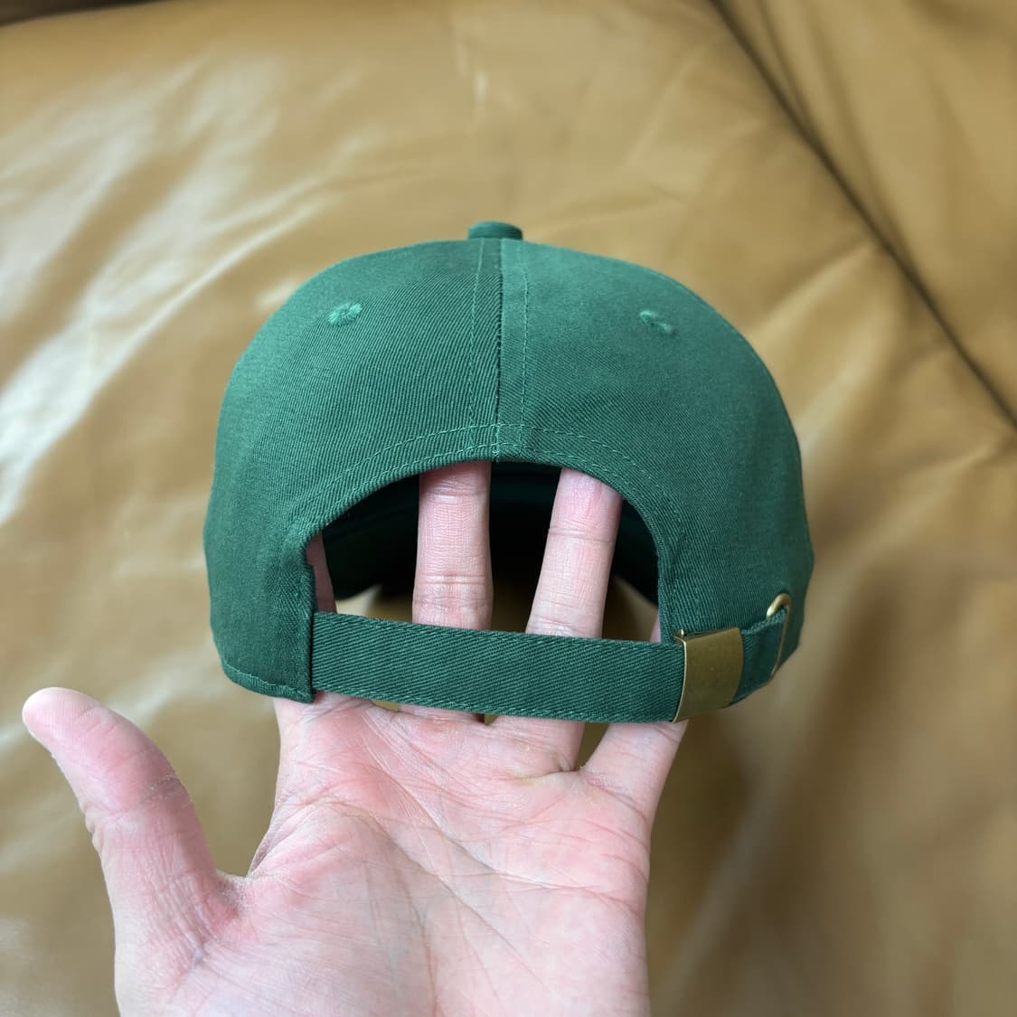 Beams 빔스 빔즈 6패널 볼캡 모자 워시드 그린 상품이미지7