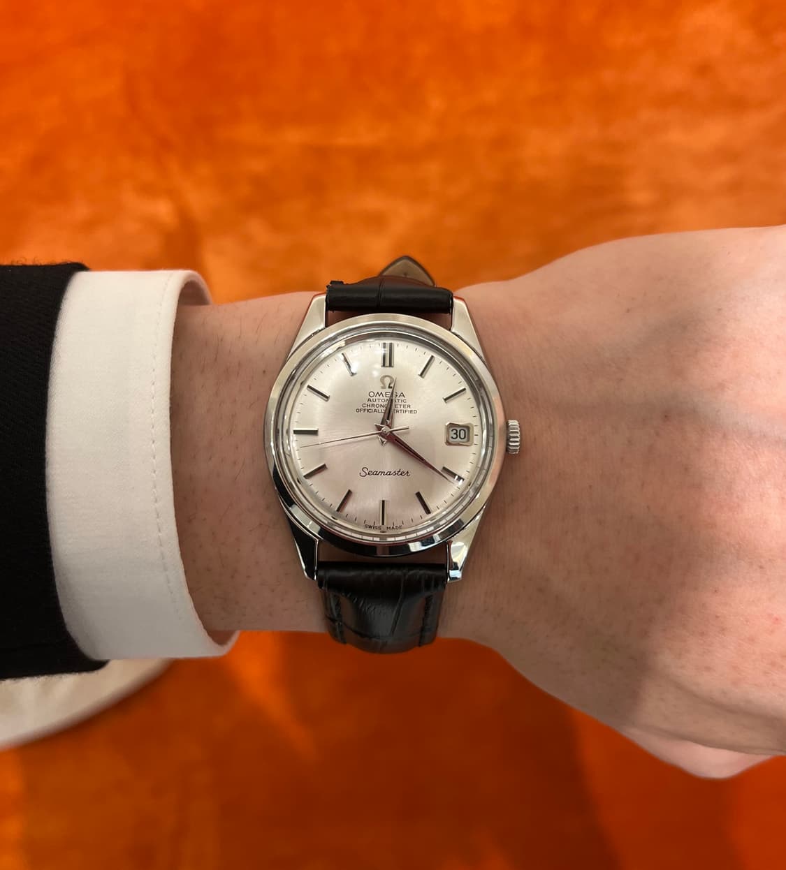 빈티지 오메가 씨마스터 크로노미터 (화이트실버) 오토매틱 36mm 상품이미지1