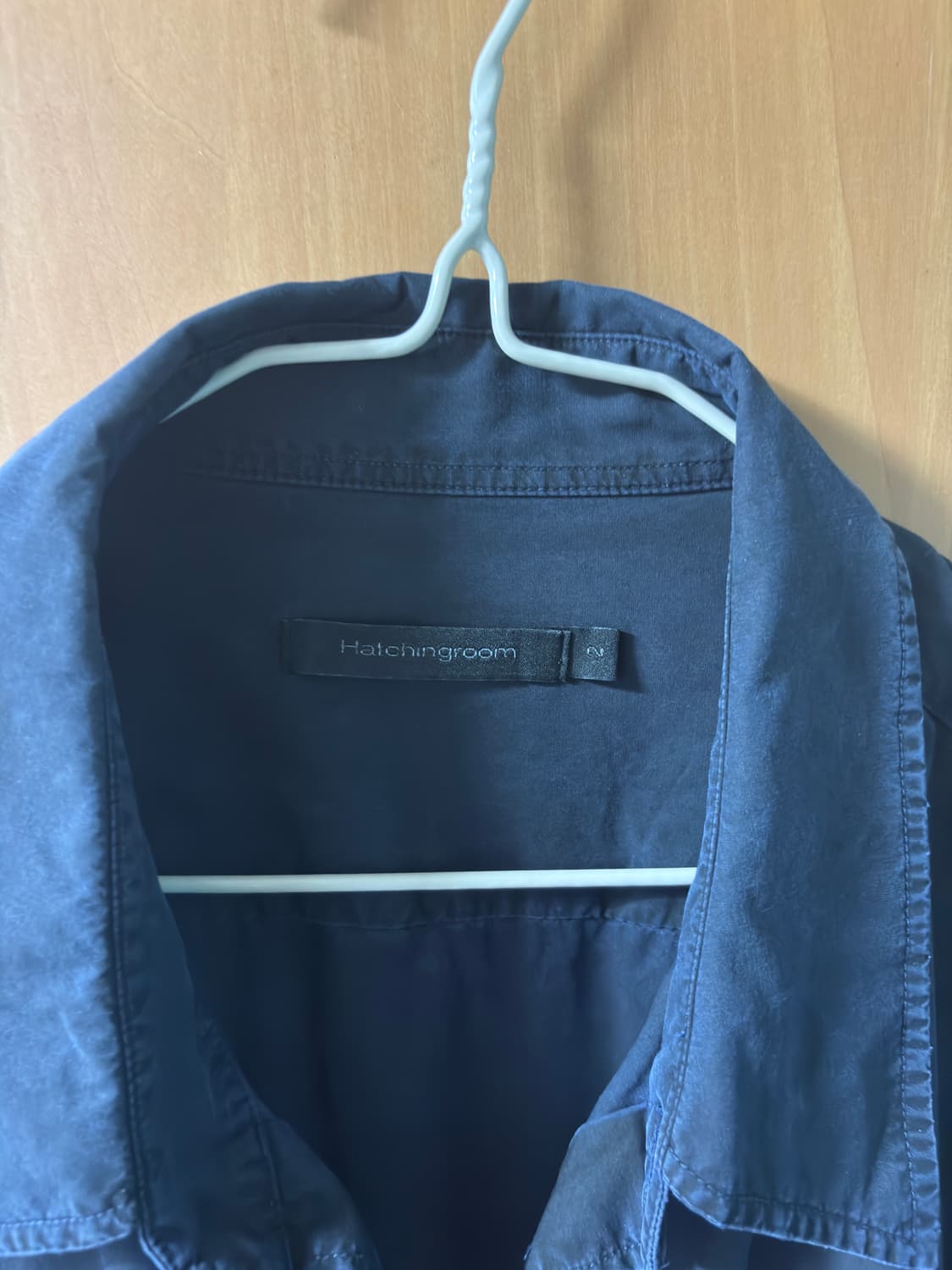 해칭룸x디키즈 뮤지엄 워크셔츠 dyed navy 2사이즈 상품이미지3