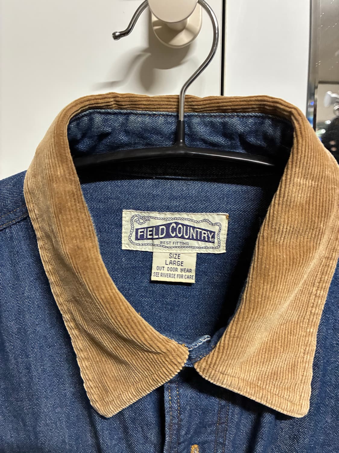 [새상품] 빈티지 데님 셔츠 L/100 상품이미지3