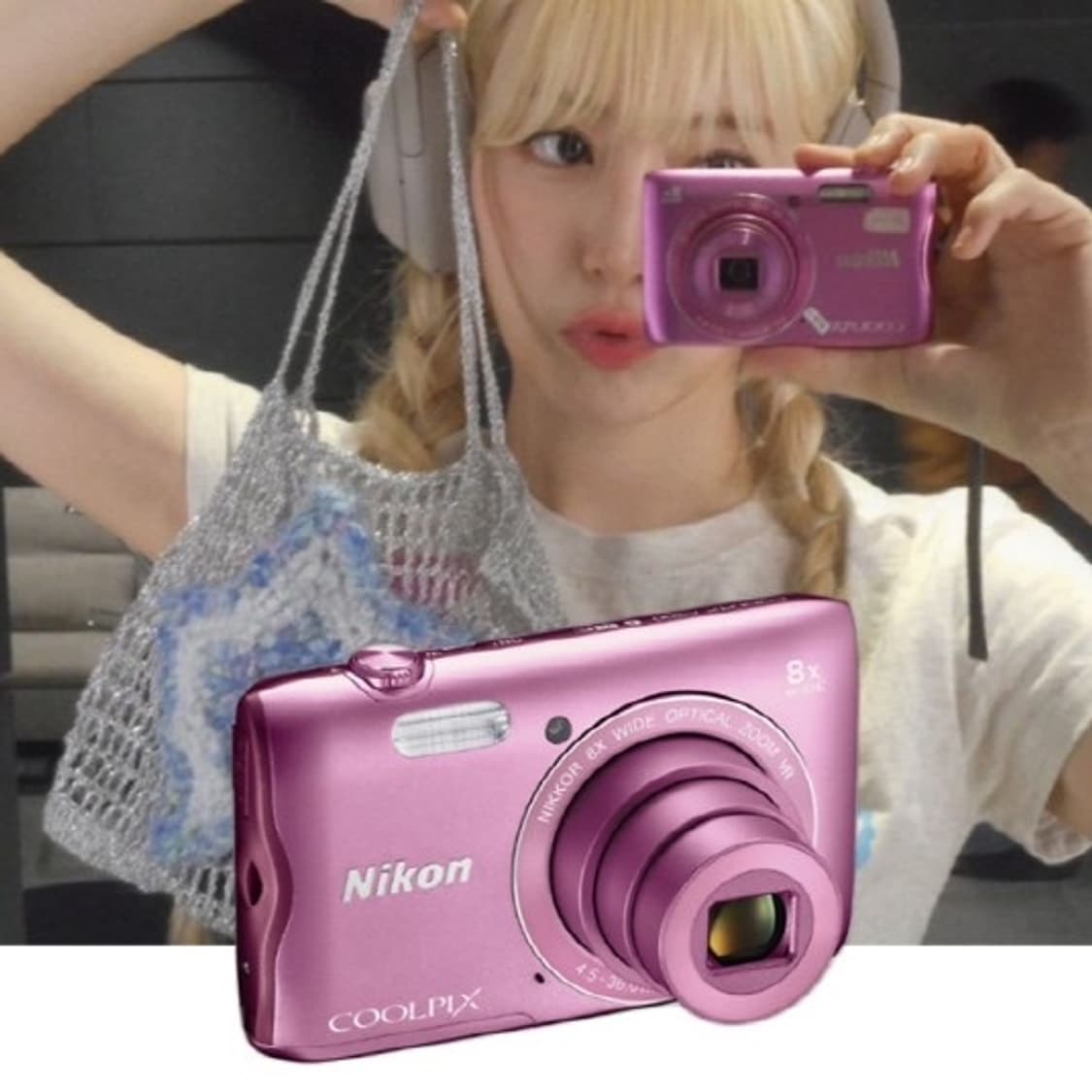 니콘 쿨픽스 s3700 핑크 빈티지디카 상품이미지7