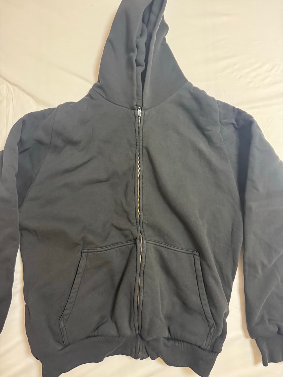 이지 집업 후드 블랙 상품이미지2