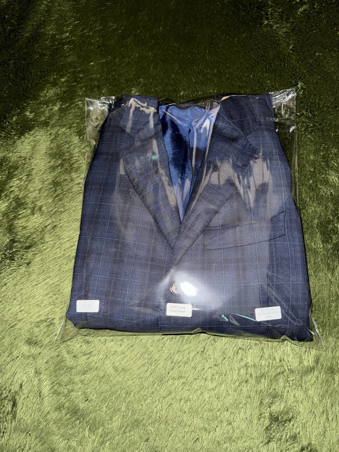 로로피아나 페브릭 재패니즈 테일러 메이드 체크 블레이저 자켓 상품이미지10