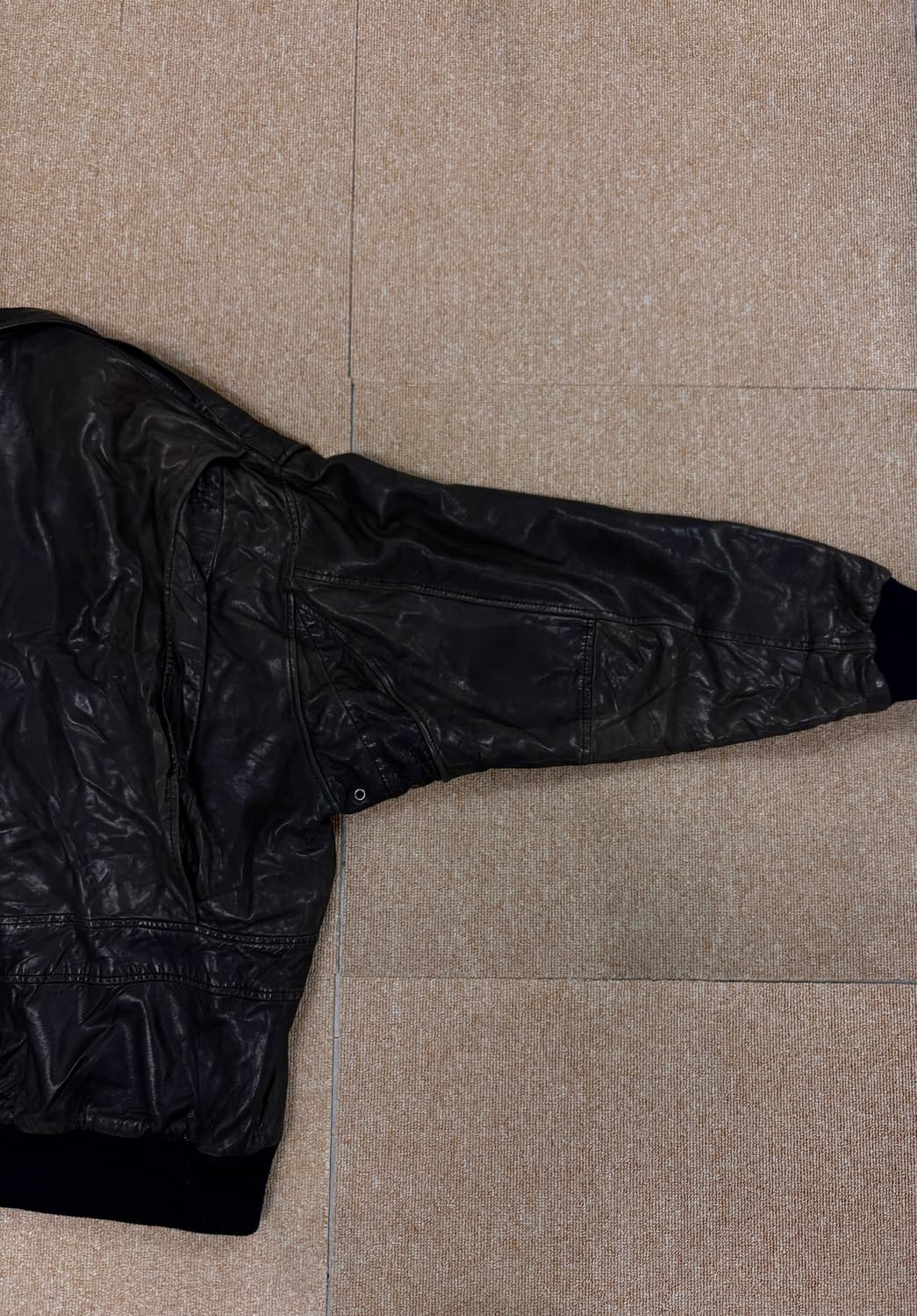 ERGO DESIGN 빈티지 가죽 봄버 자켓 상품이미지3