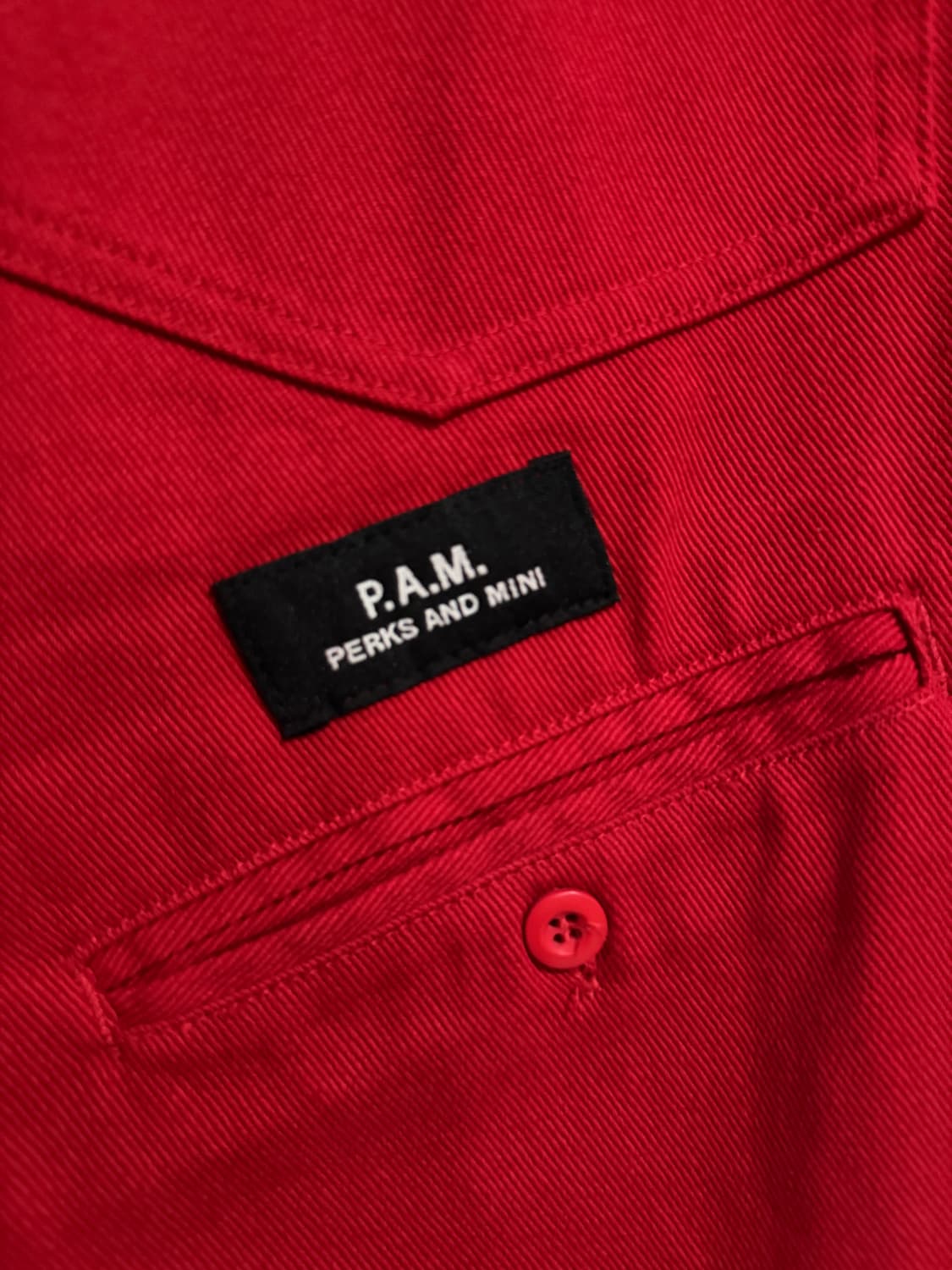 P.A.M. (Perks and Mini) 빨간색 데님 팬츠 상품이미지3