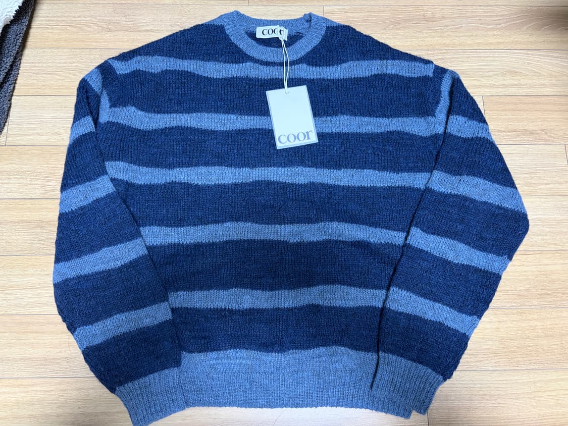 쿠어 스트라이프 니트m(새상품) 상품이미지1