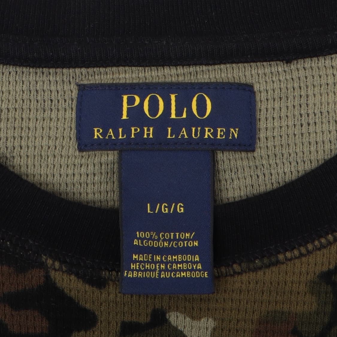 폴로 랄프로렌 카키 카모플라쥬 와플 롱슬리브 상품이미지8