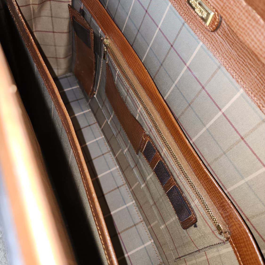 90s 버버리 브리프케이스 닥터백 카우하이드 서류가방 브라운 상품이미지8