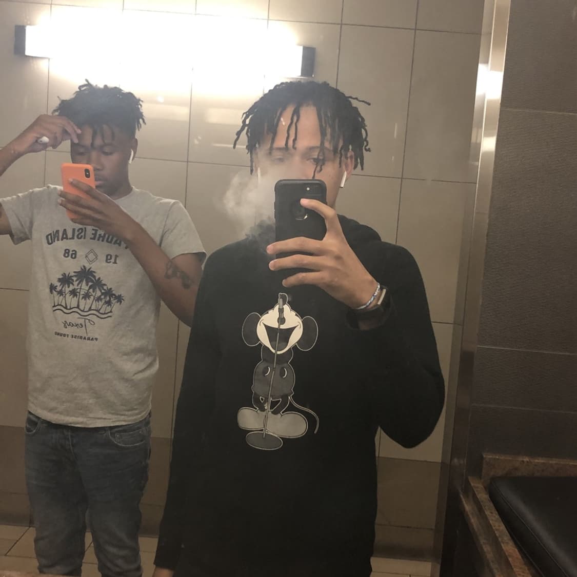 Number (N)ine 리암 갤러거 미키마우스 후드 상품이미지1