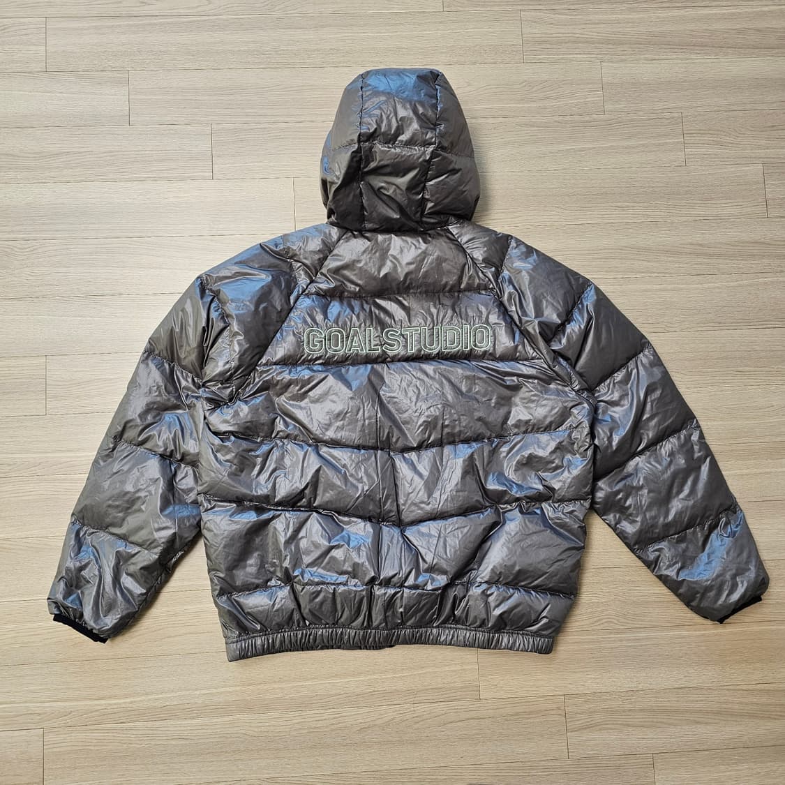 L 100~105 골스튜디오 라이트 다운 자켓 패딩 그레이 덕 80:20 상품이미지2