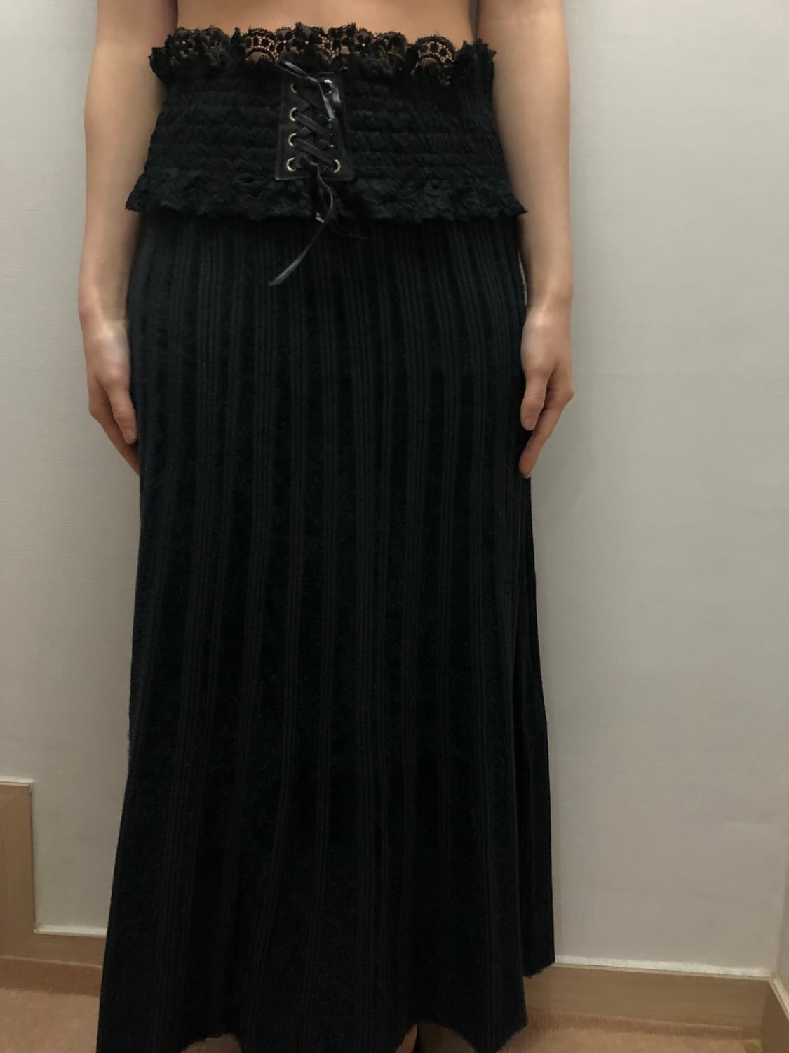 빈티지 블랙 레이스 벨트 상품이미지3