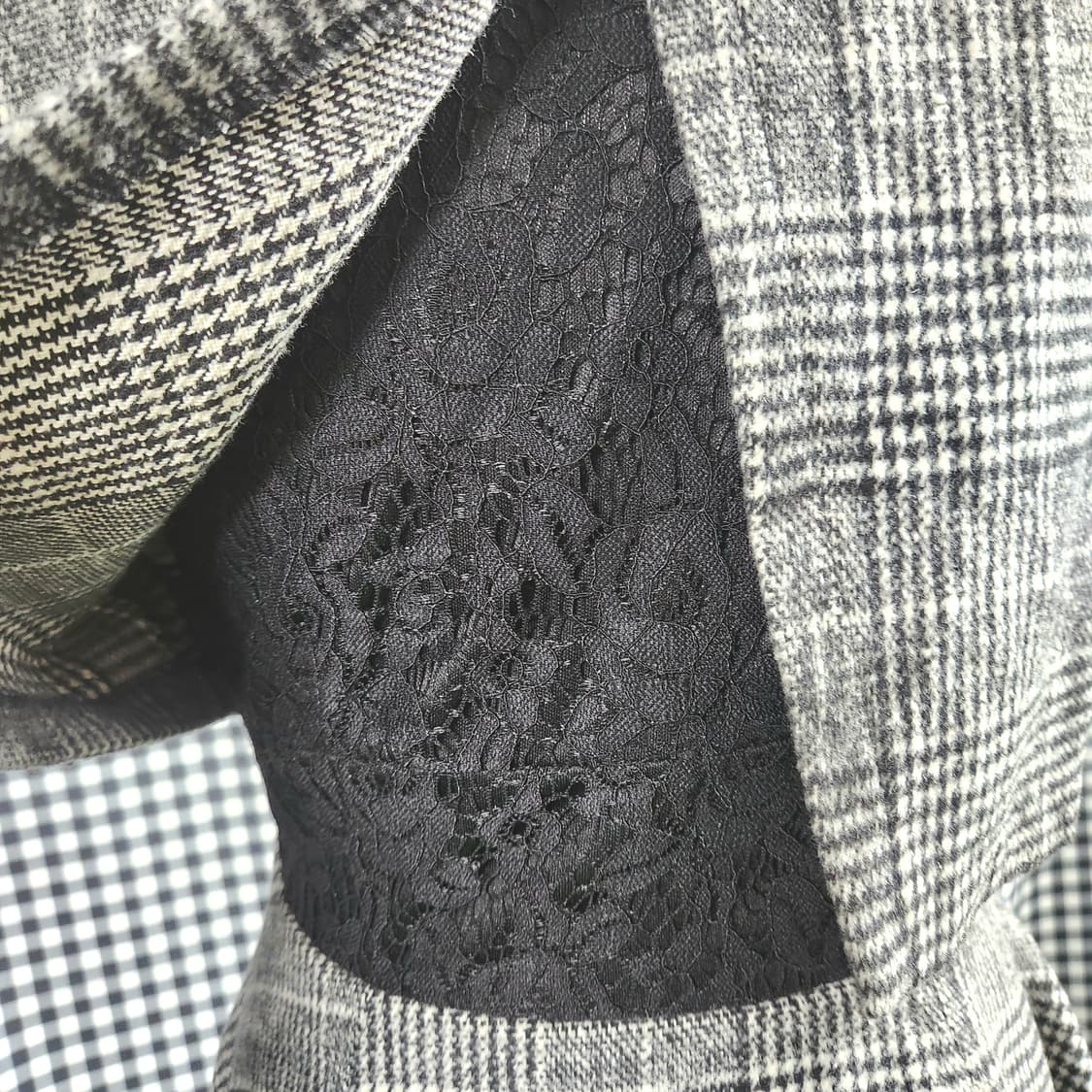 CECIL McBEE 체크 플레어 미니원피스 | 허리라인 예술 상품이미지4