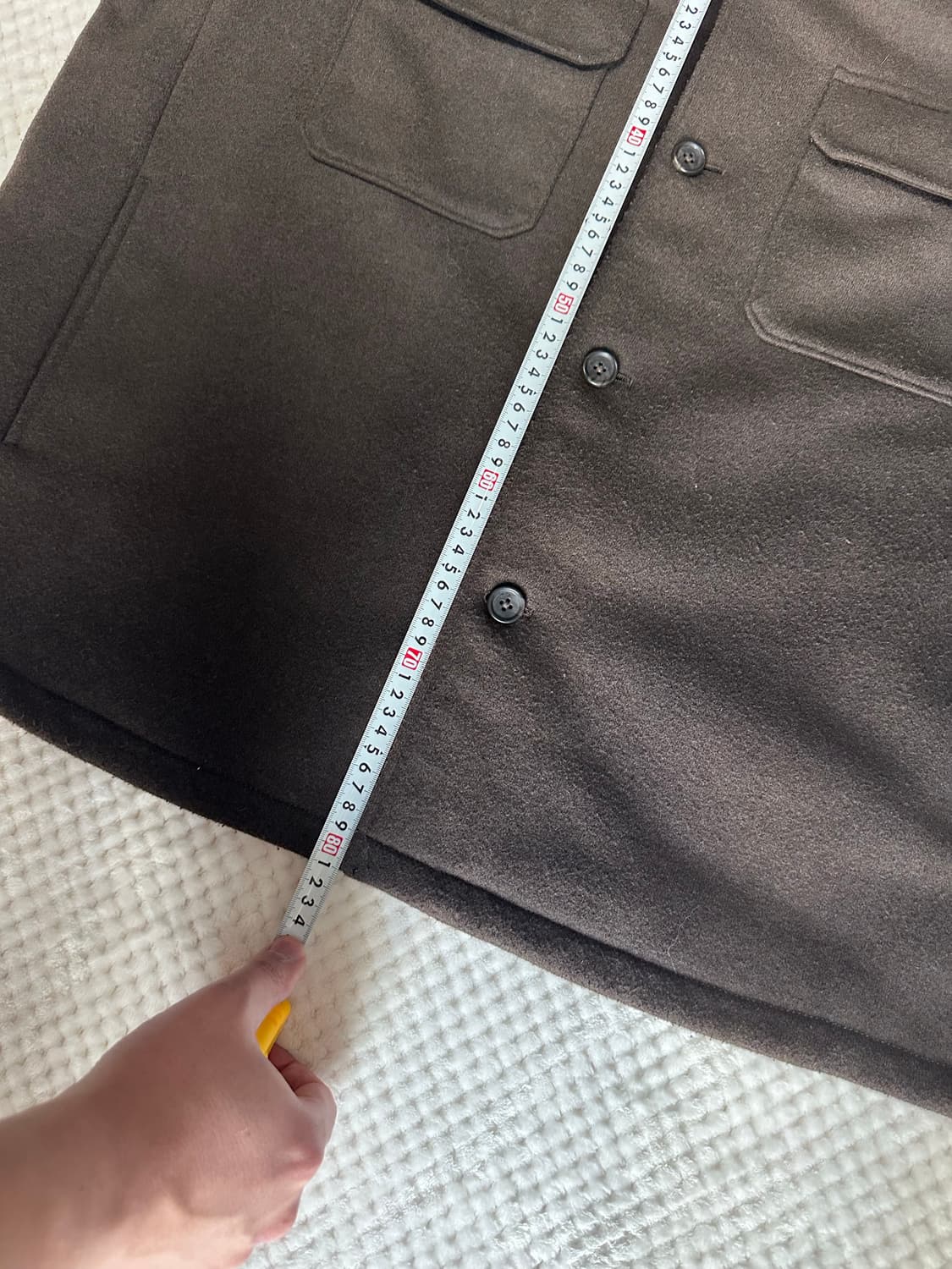 유니클로 오버셔츠 자켓 다크브라운 3XL 상품이미지3