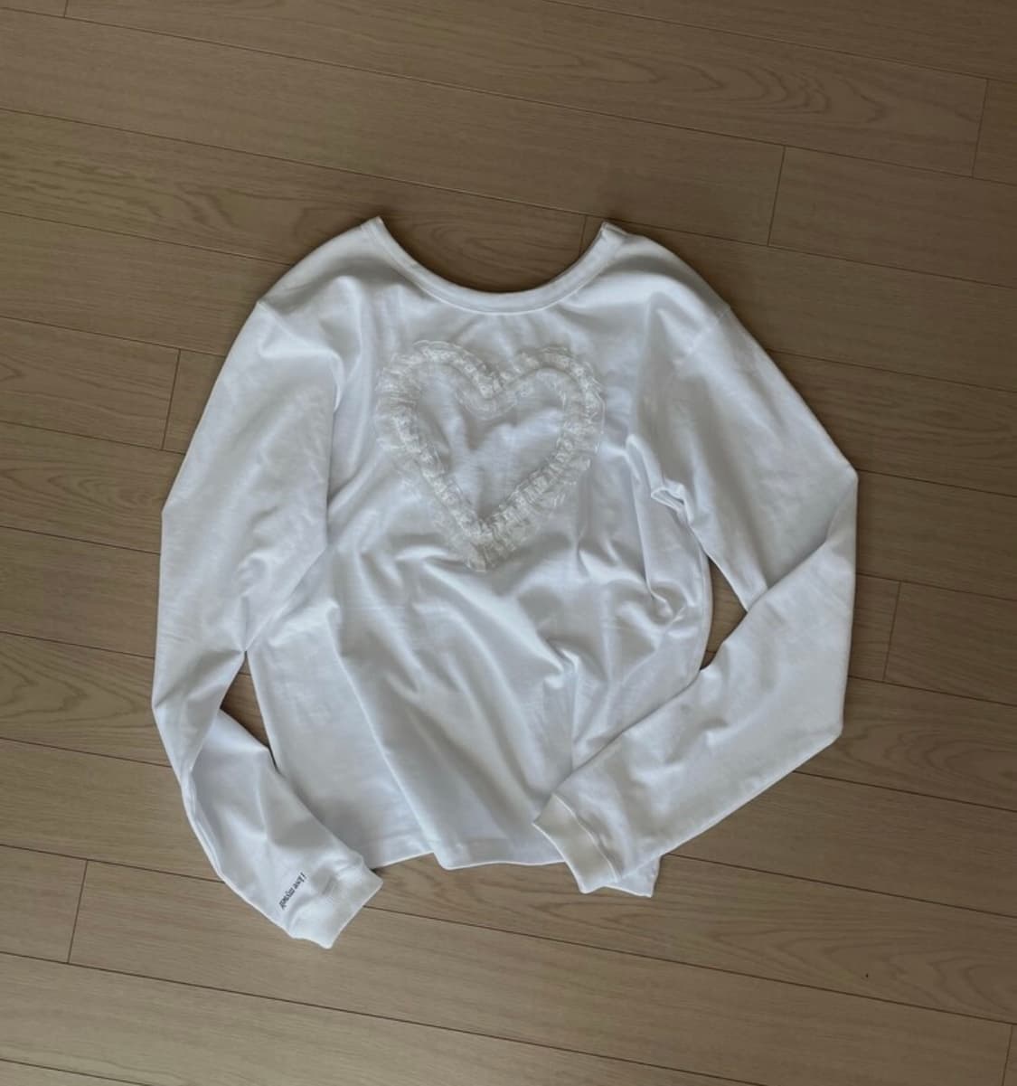 동은 슬로건 롱슬리브 티셔츠 화이트  상품이미지1