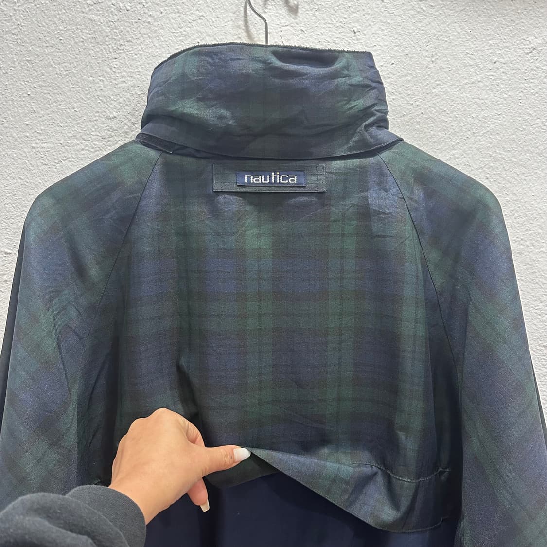 노티카 타탄체크 리버서블 플리스 자켓L 상품이미지5