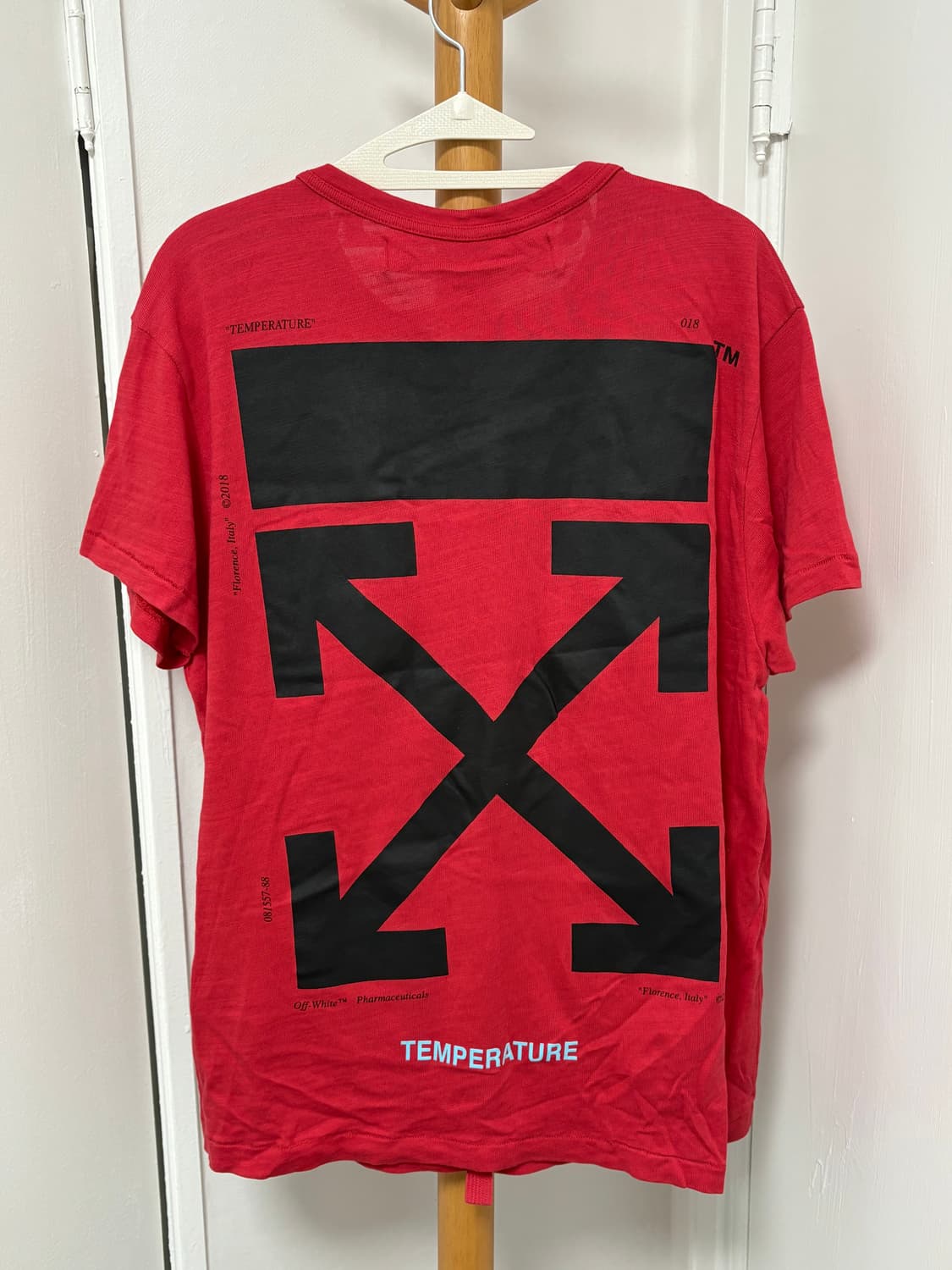 오프화이트 X 모나리자 18S/S 템퍼쳐 티셔츠 상품이미지2