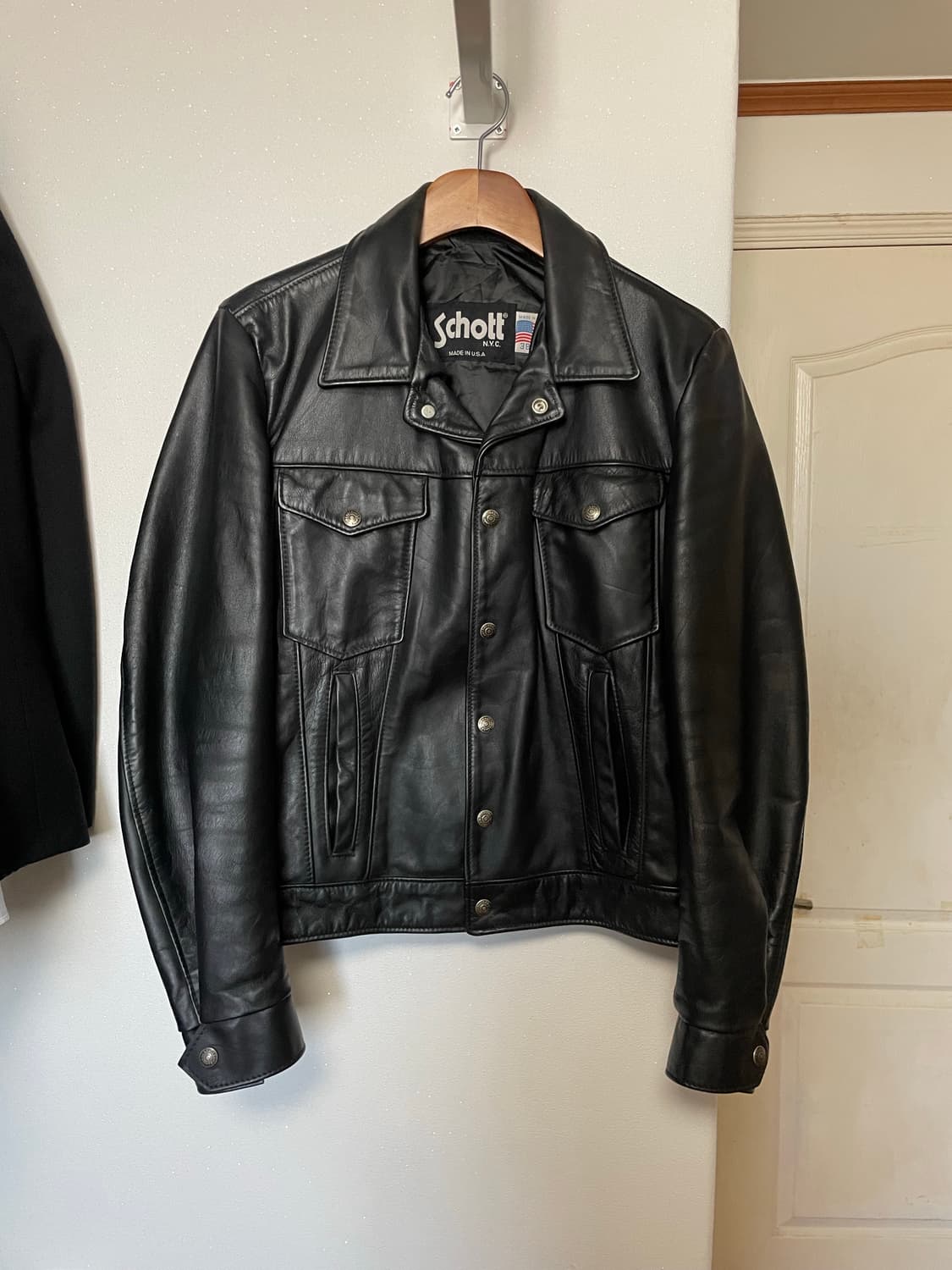 Schott 3-type 3세대 트러커 가죽자켓 38 상품이미지1