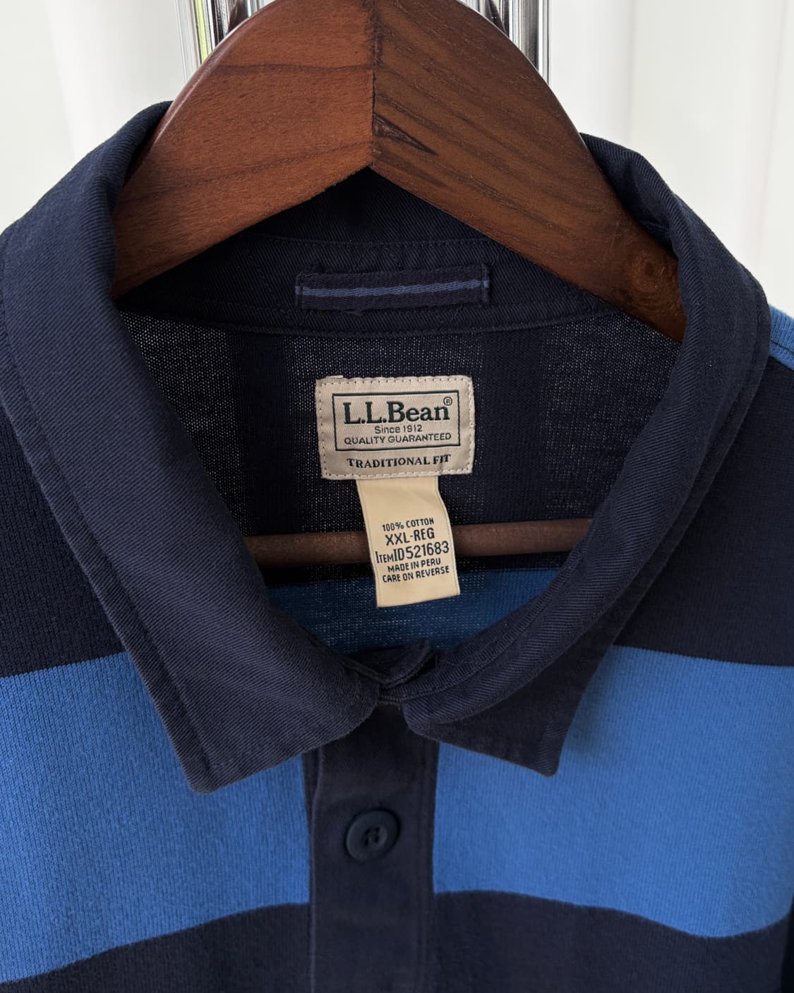 L.Bean 엘엘빈 단가라 럭비 티셔츠 상품이미지4