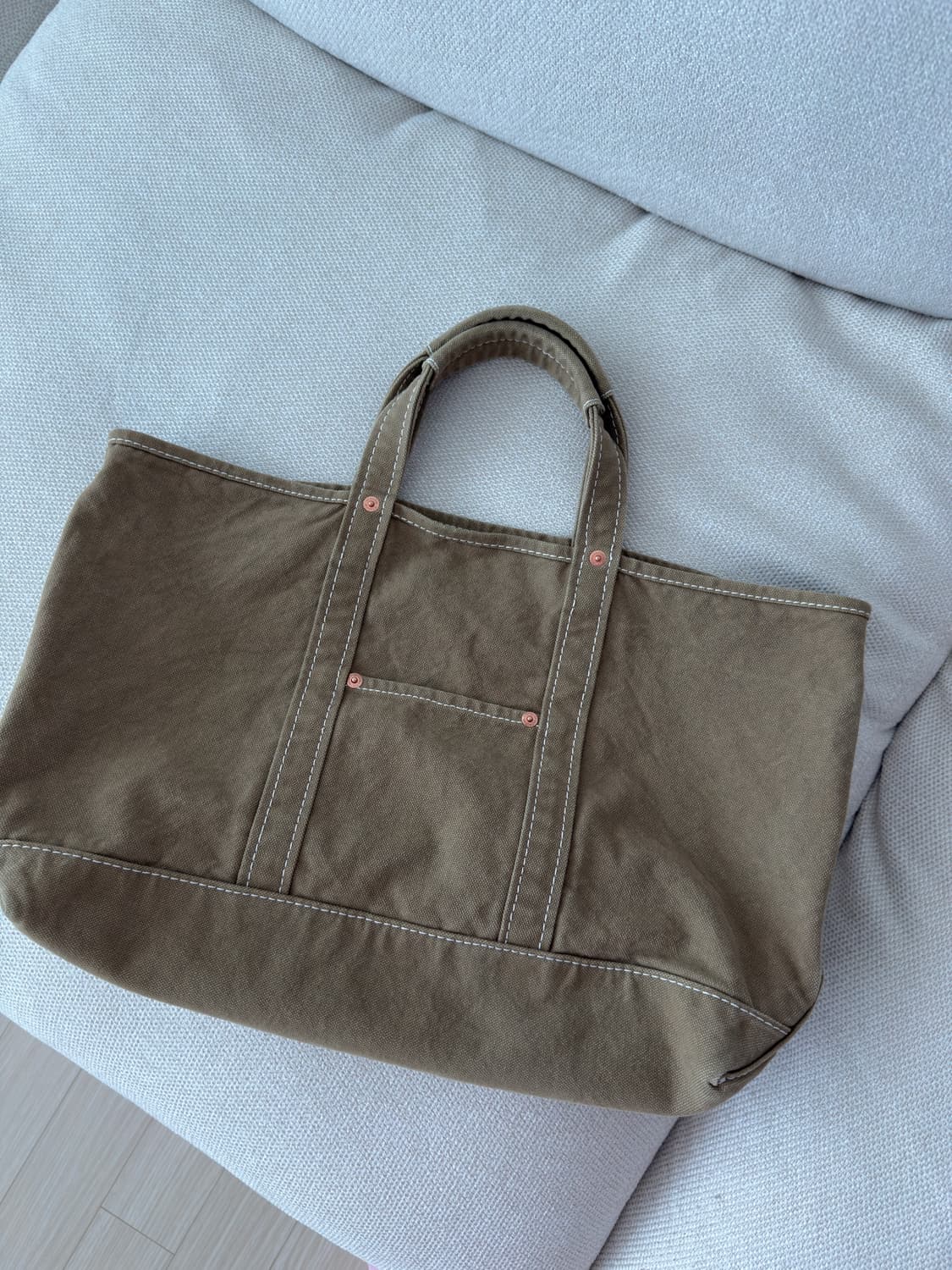 얼바닉 웨더드 백 Weathered Tote Bag 베이지 상품이미지3