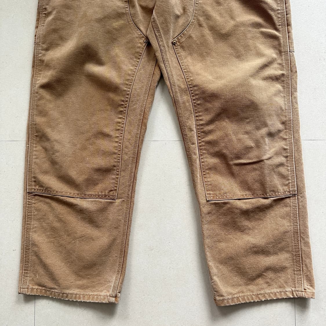 칼하트 B01 BRN MADE IN USA 더블니 워크 팬츠 상품이미지3