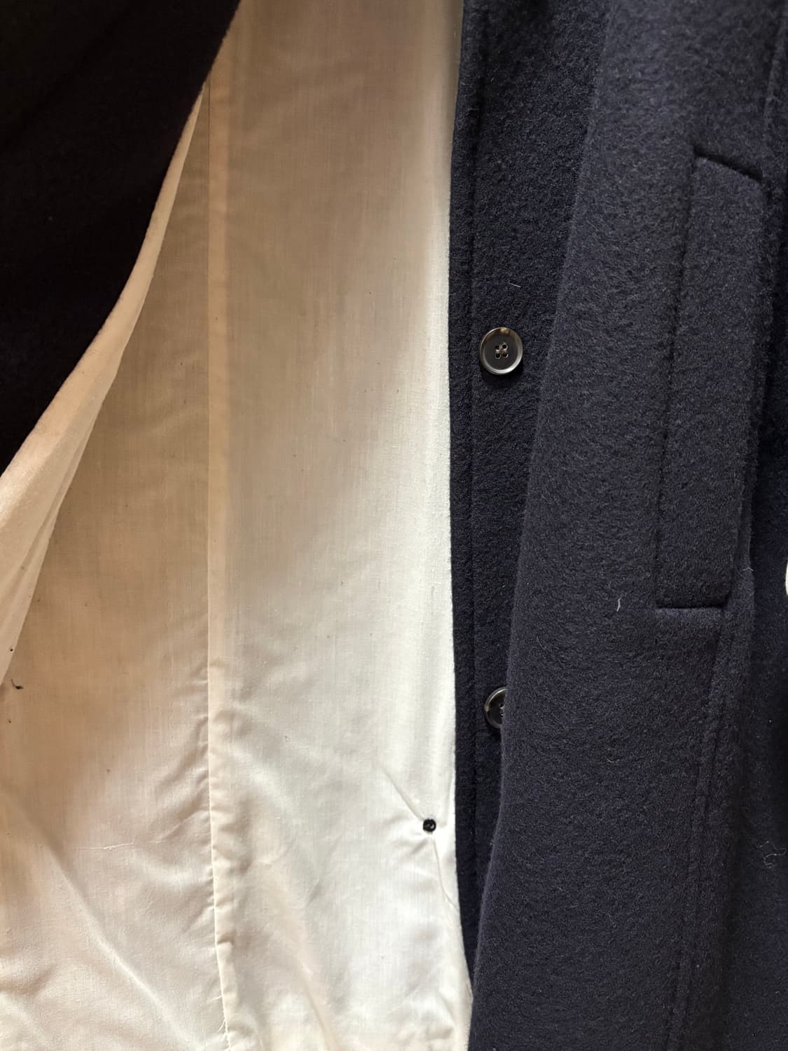 움드 메이드 하프 부클 코트 네이비 상품이미지8