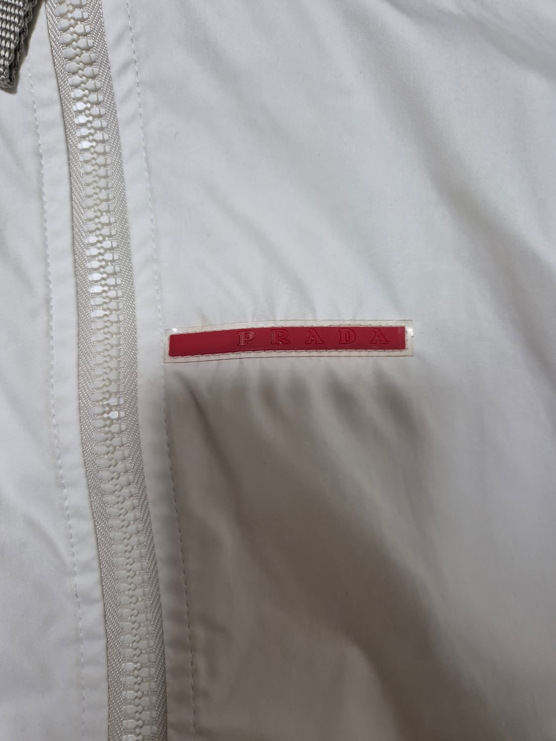 프라다 스포츠 나일론 집업자켓 화이트 상품이미지3