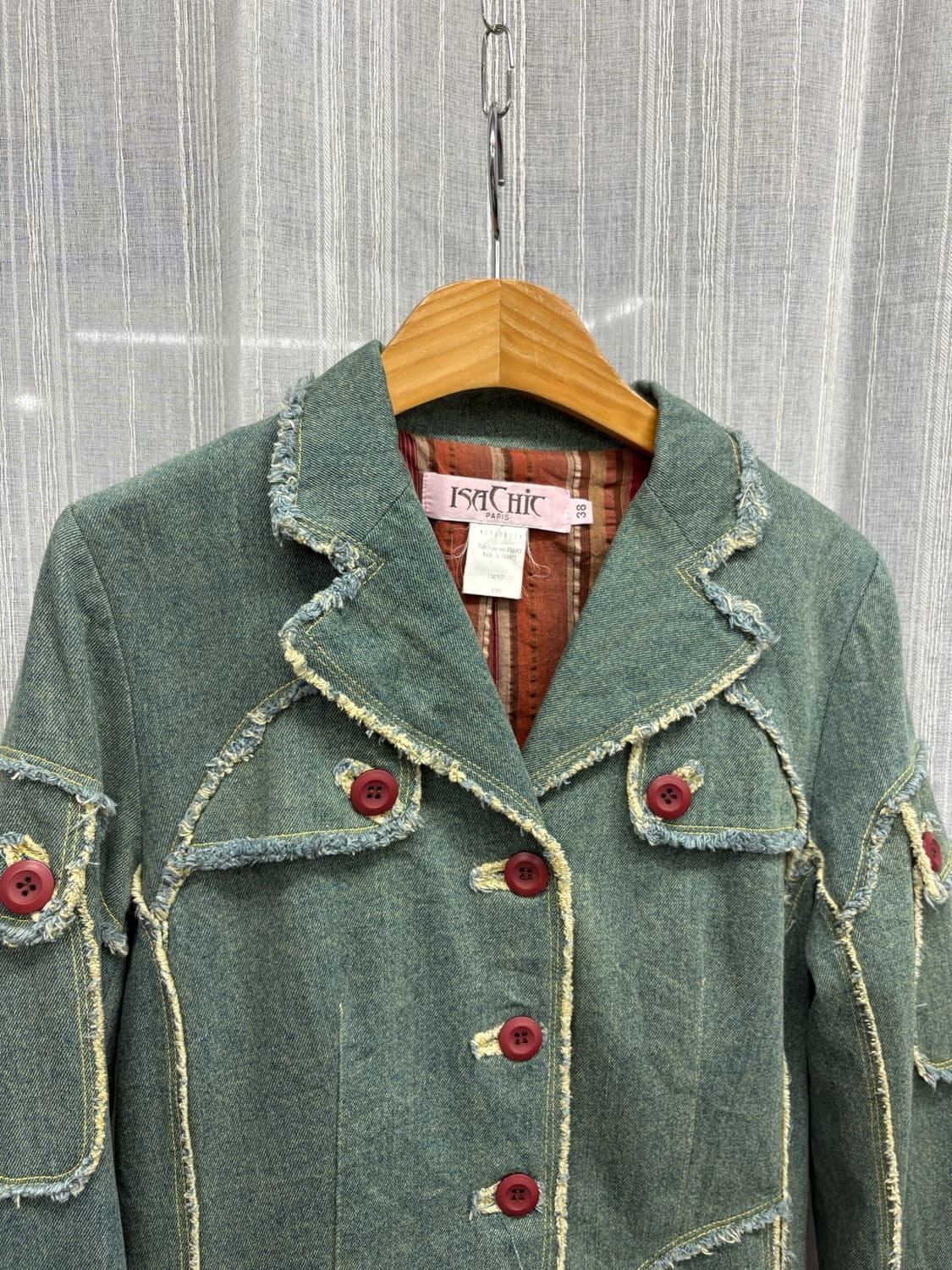 이사칙 파리 프렌치 데님 디테일 자켓 ISACHIC Paris Denim 상품이미지4