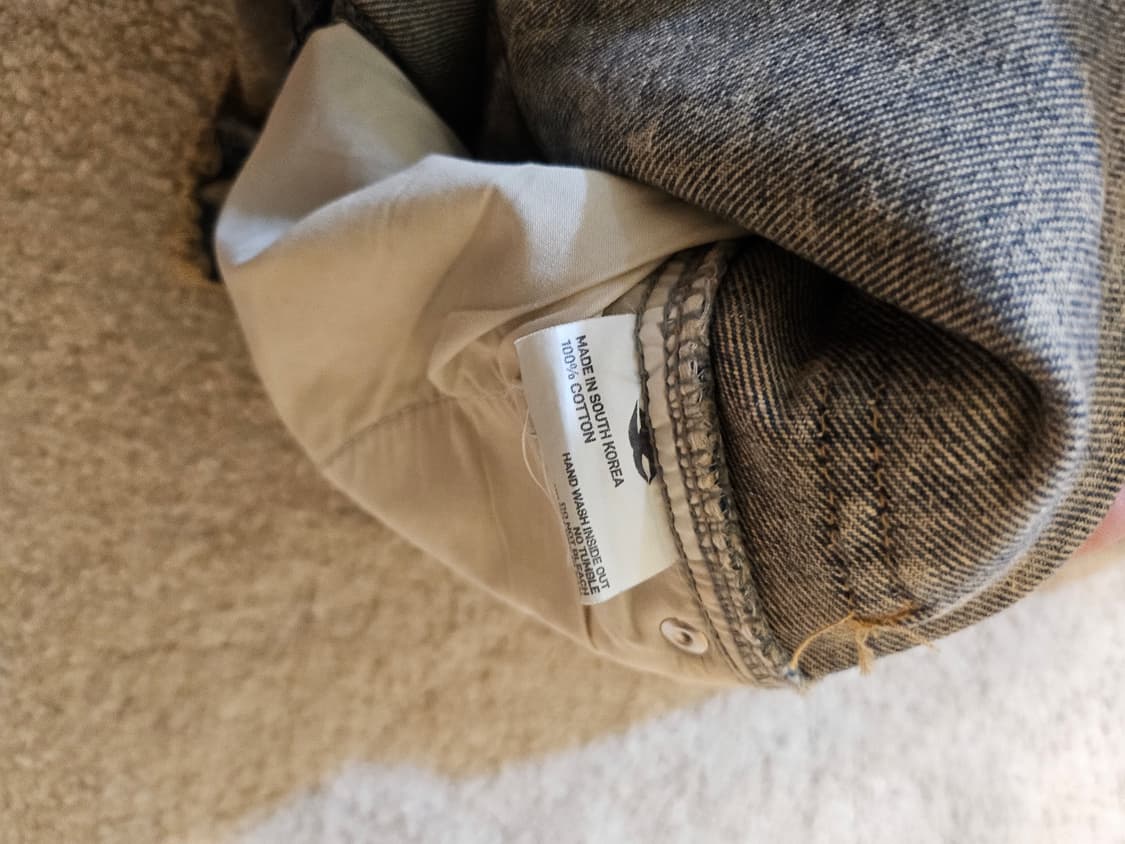 새상품(27-28)여성 탈부착 가능한 디스트레스드 데님 스커트 상품이미지9