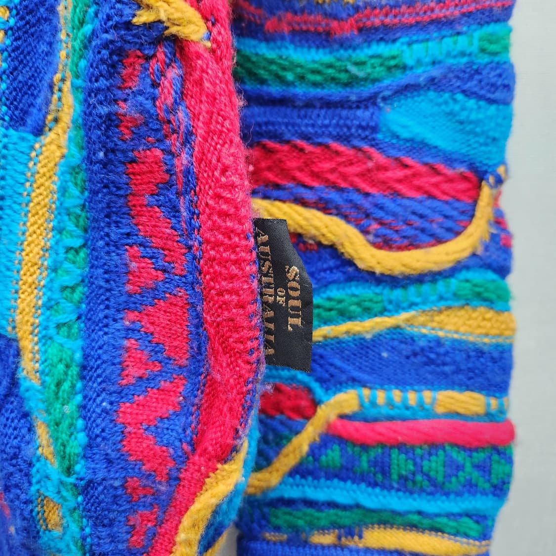 오스트레일리아 퓨어울 쿠지맛 빈티지 니트 S(M~L) 상품이미지3