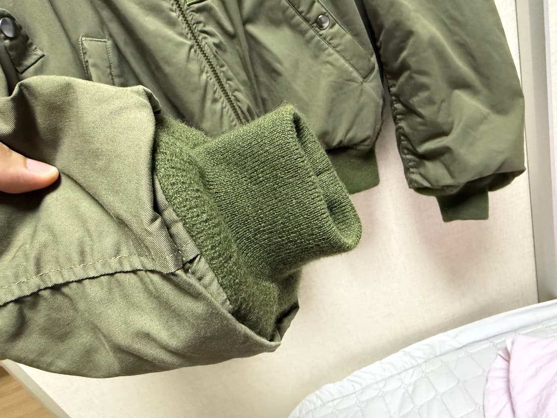이얼즈어고 24fw 울파일 ma-1 2사이즈 상품이미지7