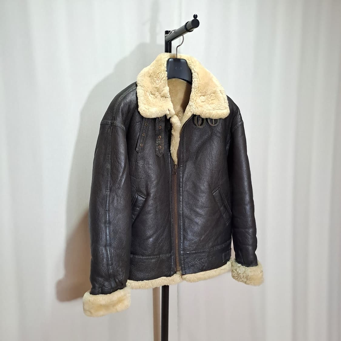 (택포) 양가죽 B-3 무스탕 국내생산 110 B786 상품이미지2