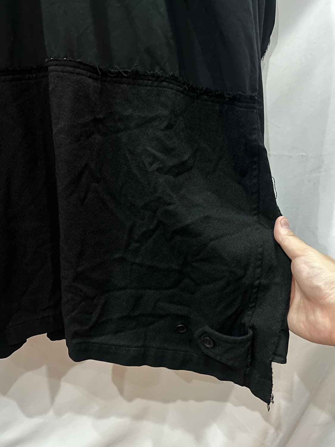 꼼데가르송 블랙 셔츠 트러커 집업 XXL 상품이미지6