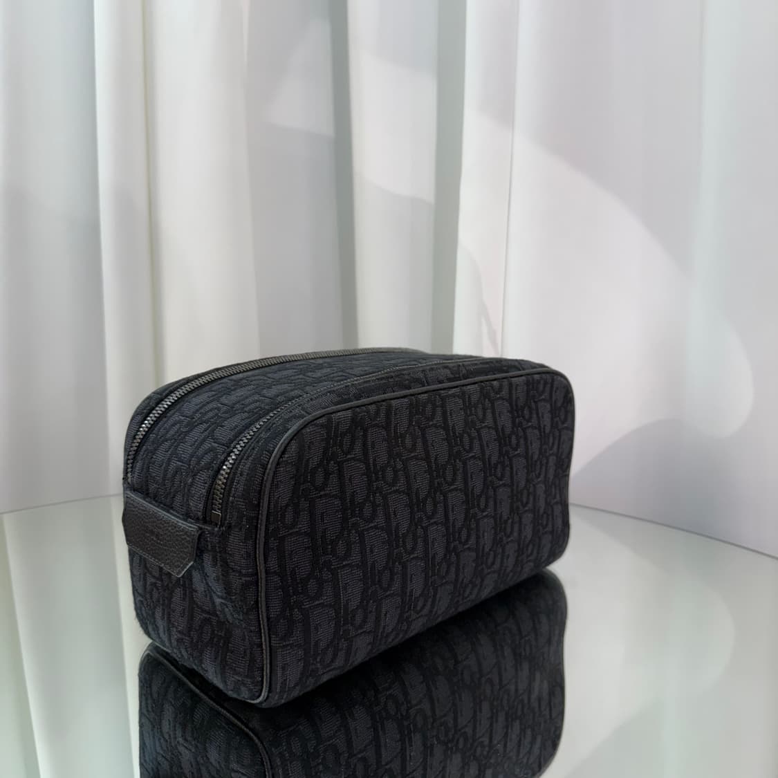[정품] 디올 토일레트리 백 블랙 오블리크 자카드 상품이미지7