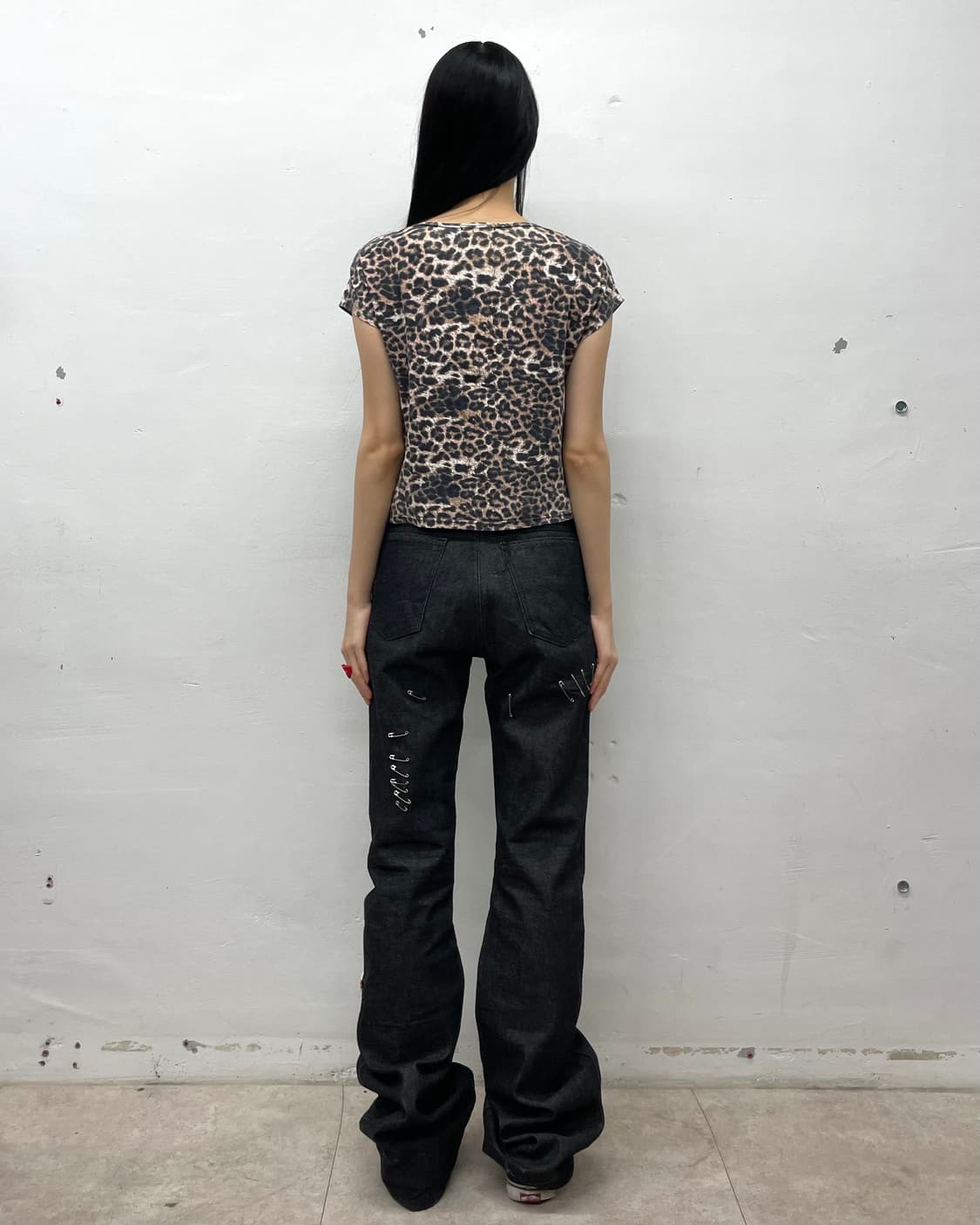 Crop Leopard Basic T-shirt  상품이미지7