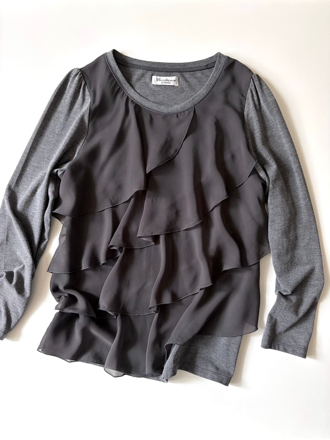ruffle long sleeve top 상품이미지5