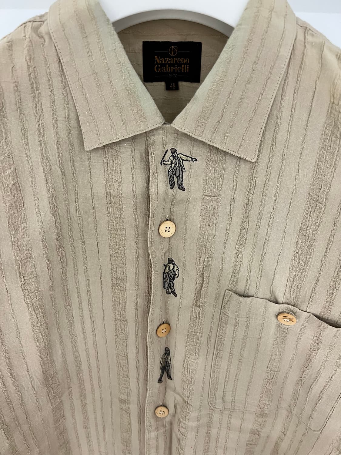 80s 나자레노 가브리엘리 빈티지 셔츠 상품이미지2