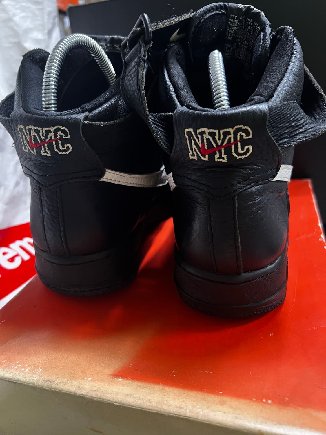 95년 나이키 에어포스1 하이 NYC 275 박스 상품이미지2
