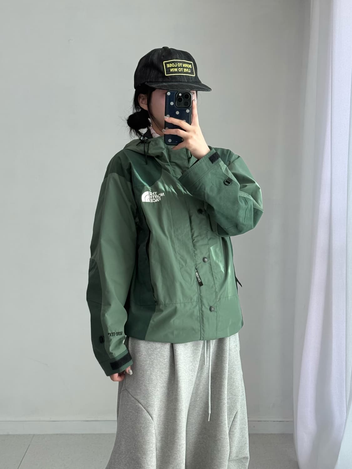 노스페이스 그린 바람막이 상품이미지5