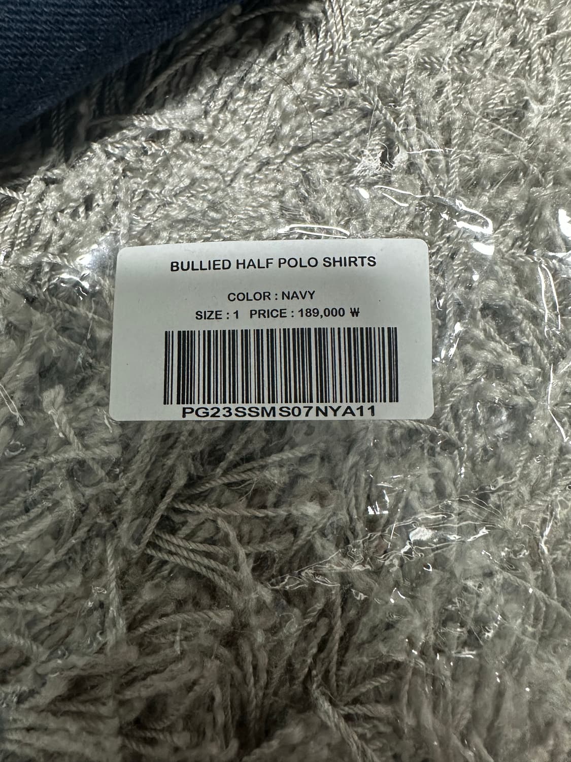 [1] PROJECT G/R 불리드 하프 폴로 네이비 상품이미지6