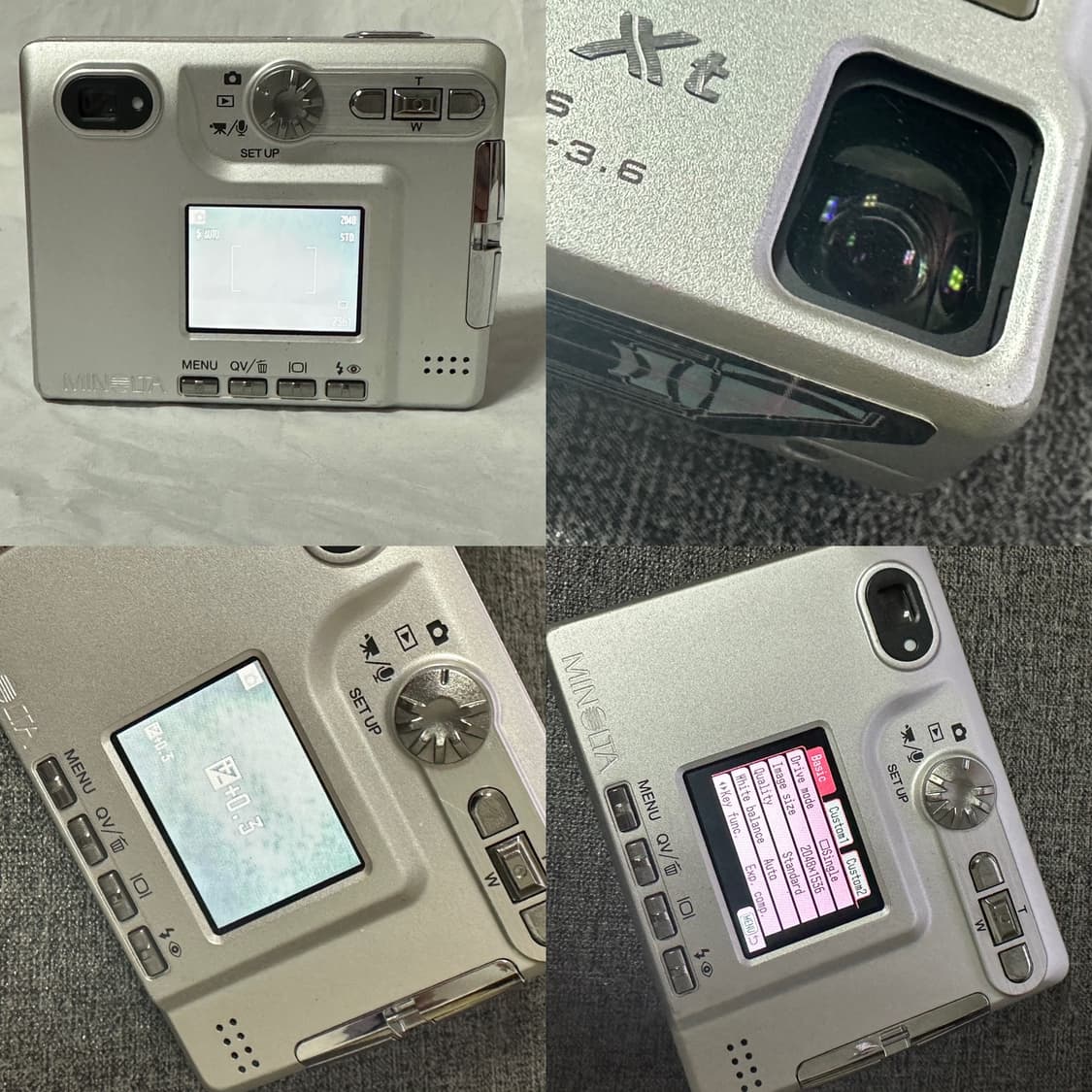 레어템 빈티지 디카 코니카 미놀타 디미지 DiMAGE Xt 실버 상품이미지8
