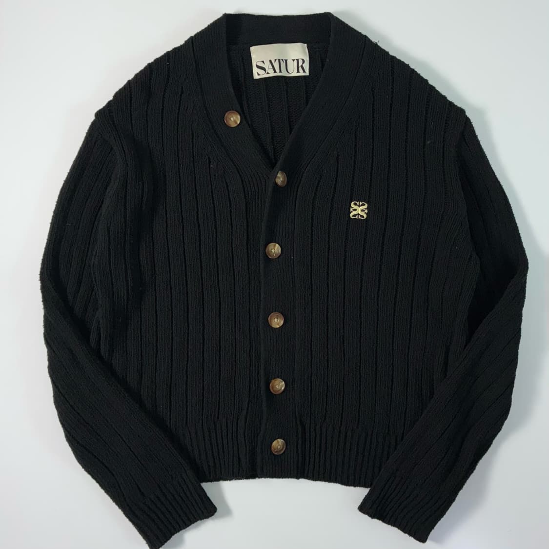 Satur  세터 파로 오버 사이클 부클 가디건 상품이미지1