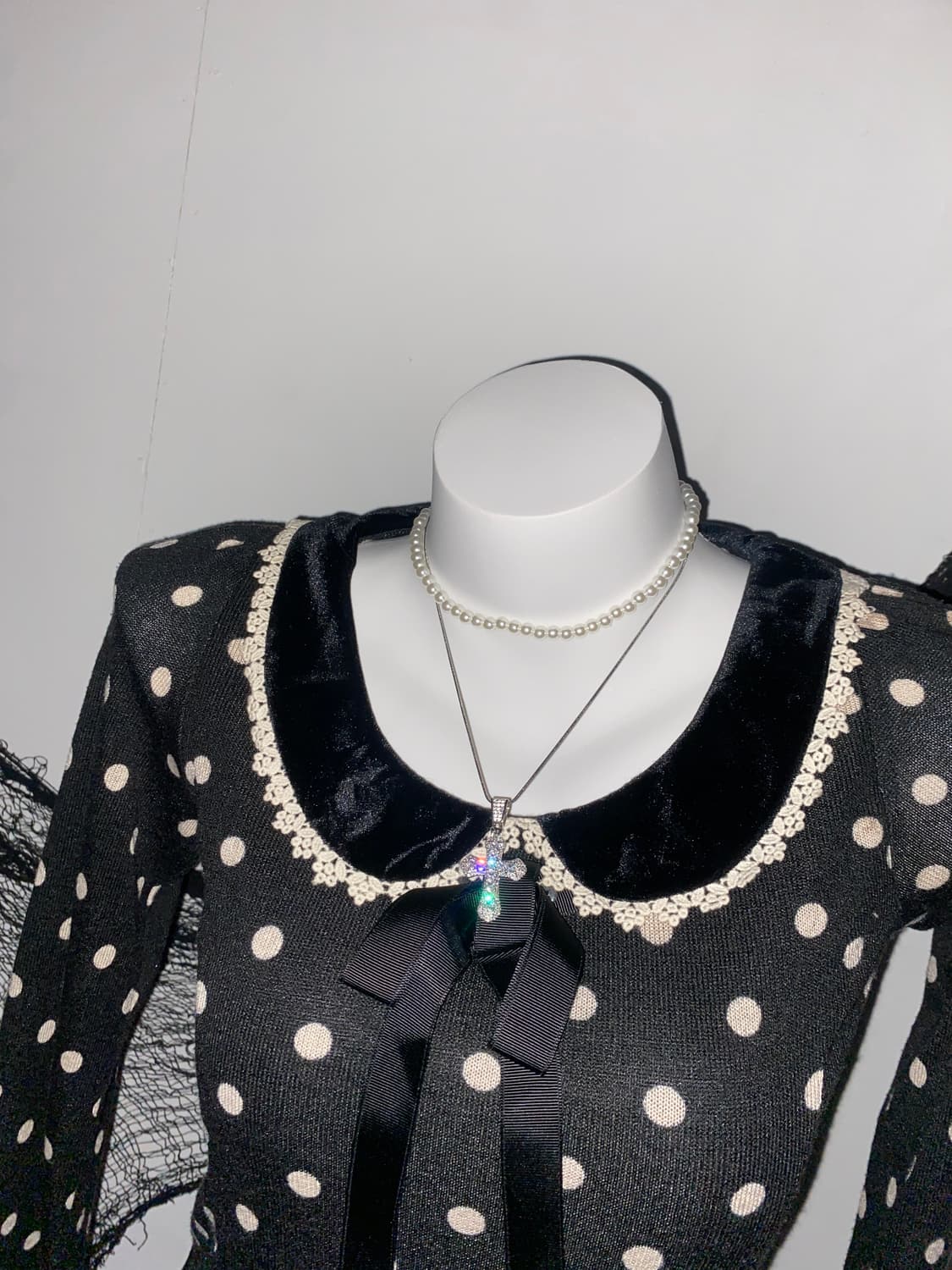 트랄랄라 도트 로걀 공겜여주 원피스 ໒꒱ 상품이미지5