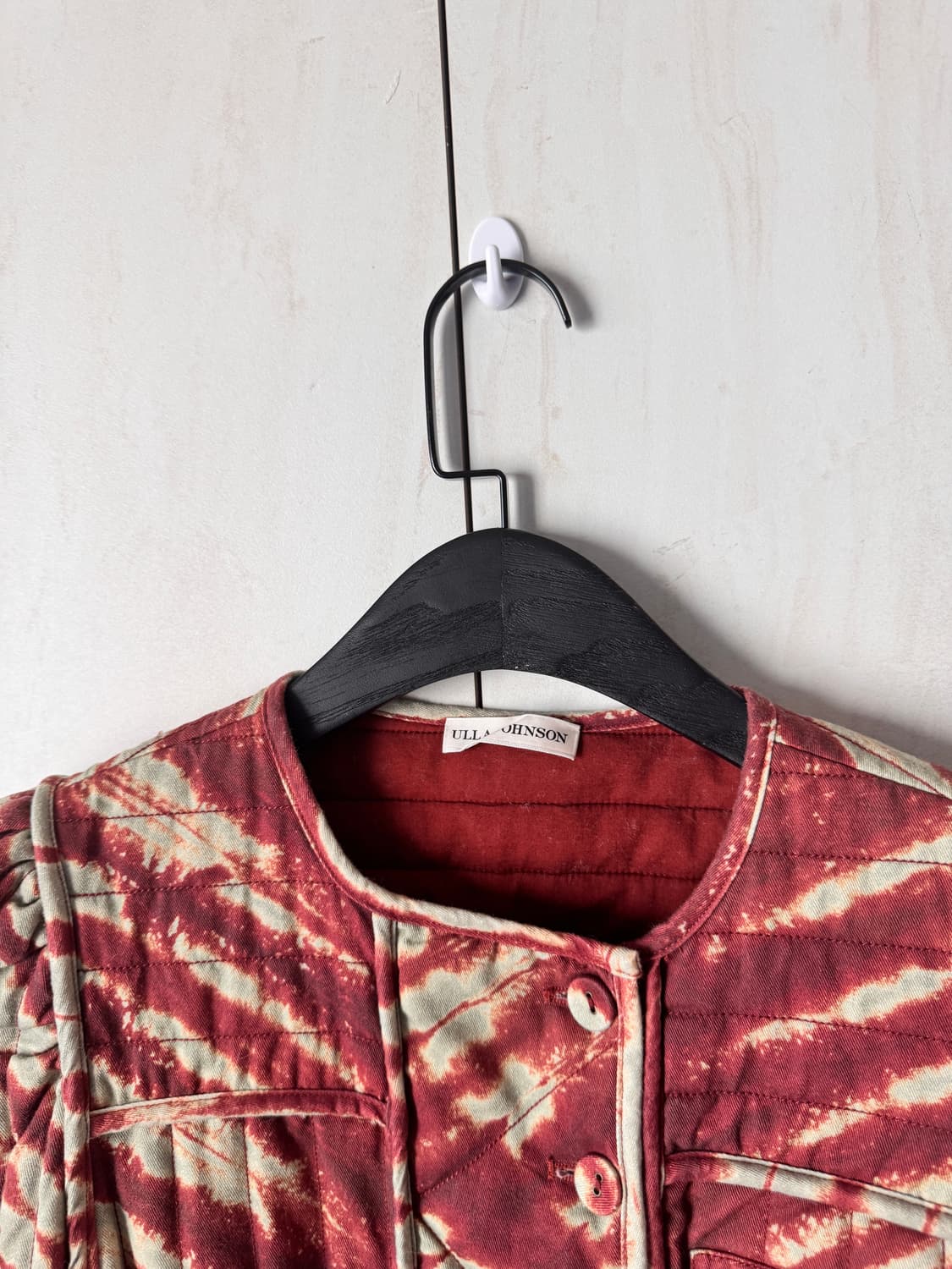 새상품 컨디션 Ulla Johnson 퀼팅 자켓 레드/베이지 P(44,5 상품이미지2