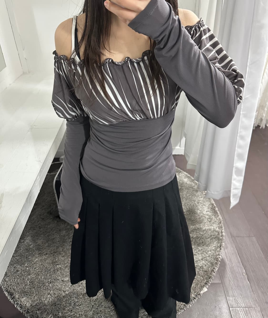 chacott design blouse 상품이미지2