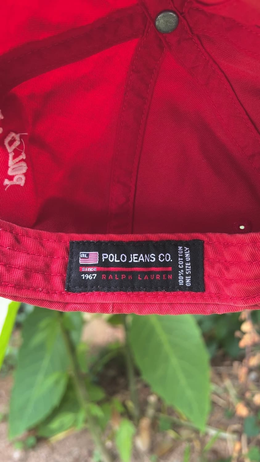 [90s POLO Jeans] RL 67 red cap 상품이미지5