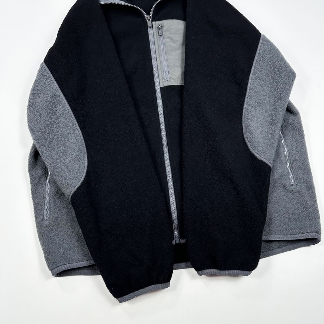 빈폴 스포츠 블랙 후리스 풀오버 후드집업 (L) 상품이미지3