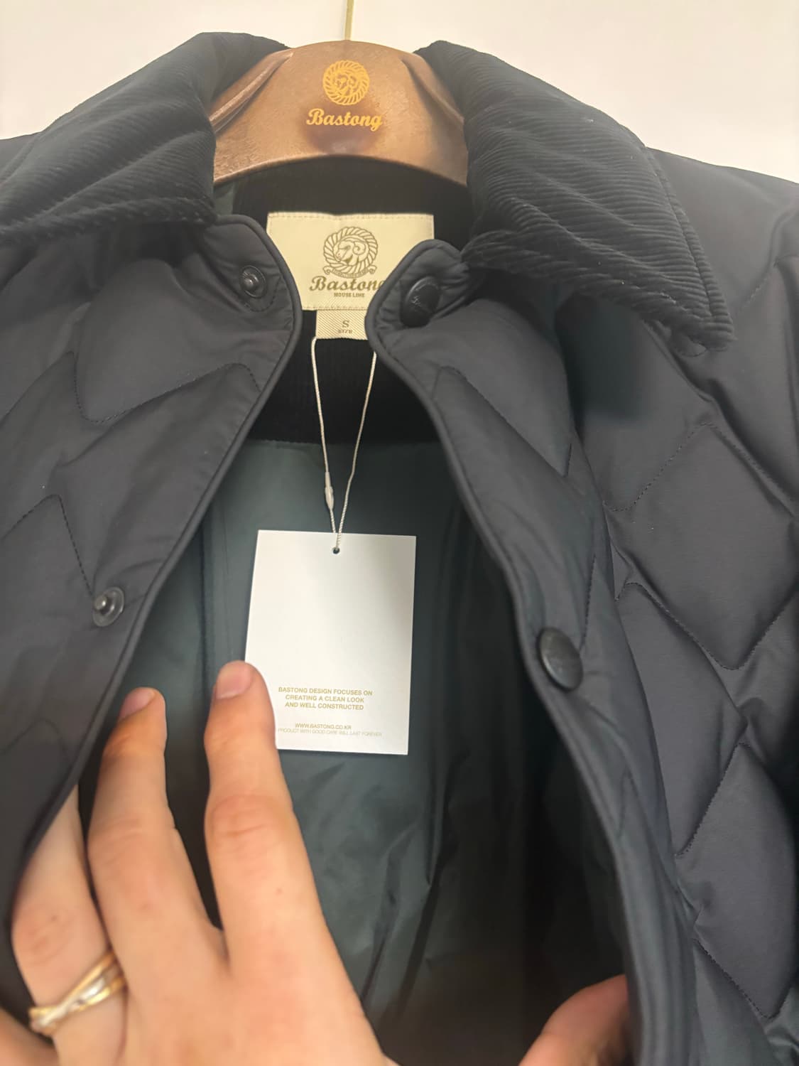 바스통 108 퀼팅자켓 블랙 S(새상품) 상품이미지2