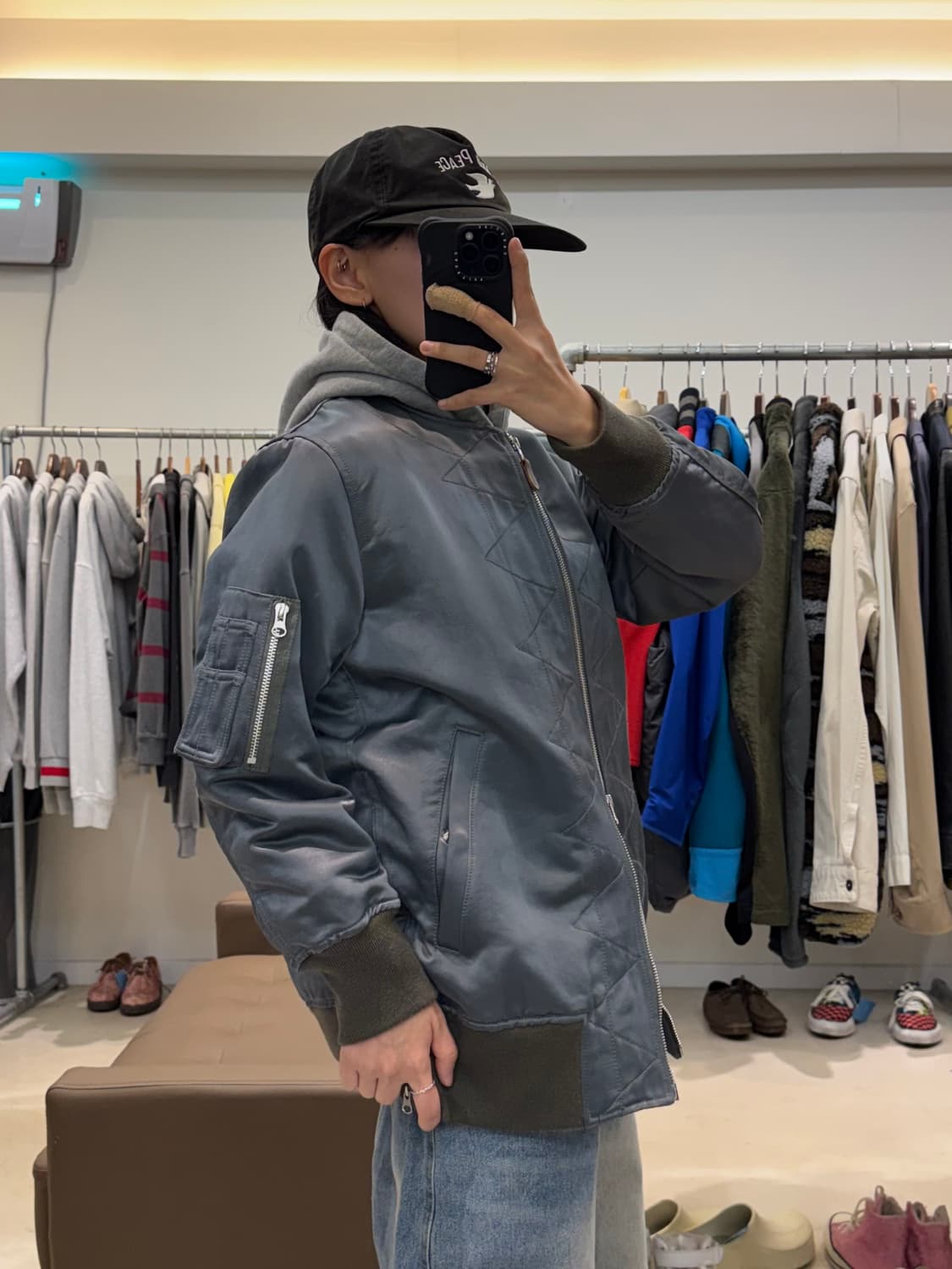 주카 퀼팅 봄버 자켓 상품이미지7