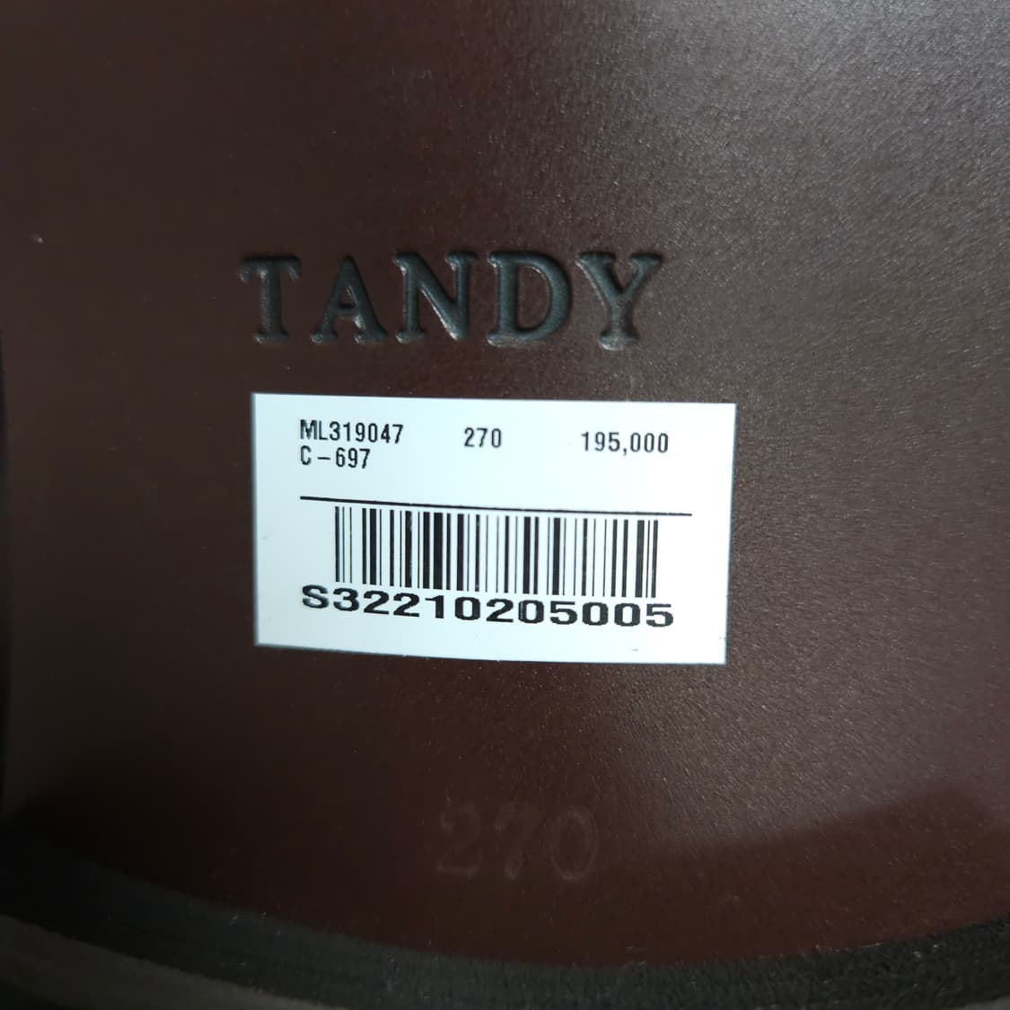 새상품 ) 텐디 남성 소가죽 Y팁 더비슈즈 270 상품이미지7