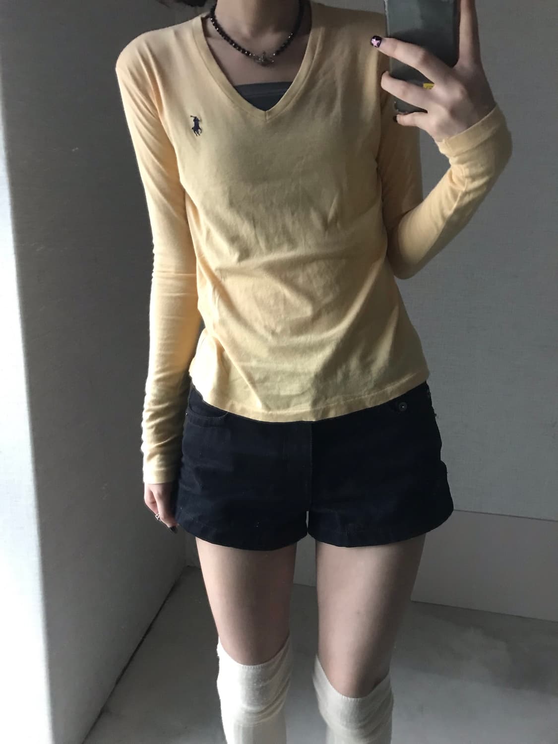 폴로 연노랑 슬림핏 롱슬리브 상품이미지2